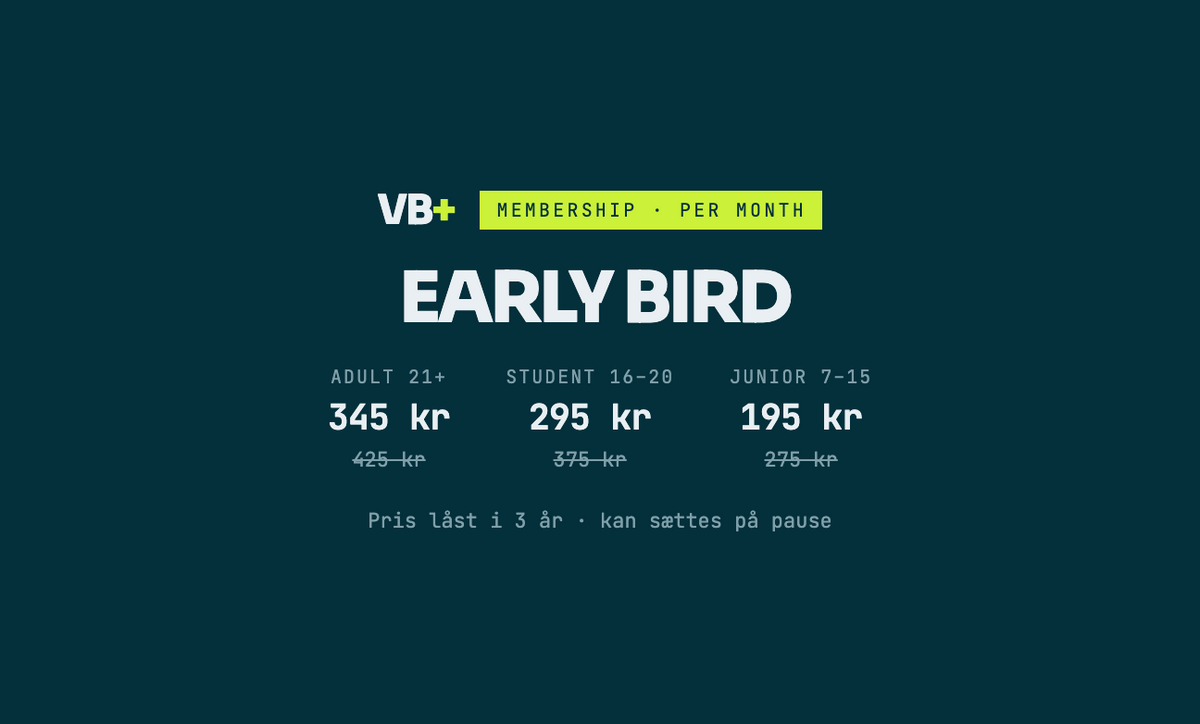 Early bird medlemskab